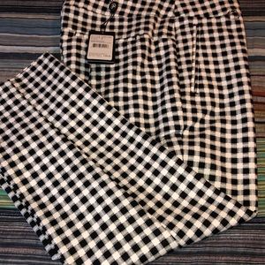 Black and White Capri Pants